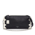 Louis Vuitton Shoulder Bag Slim Trunk Black Cuffleather Silver