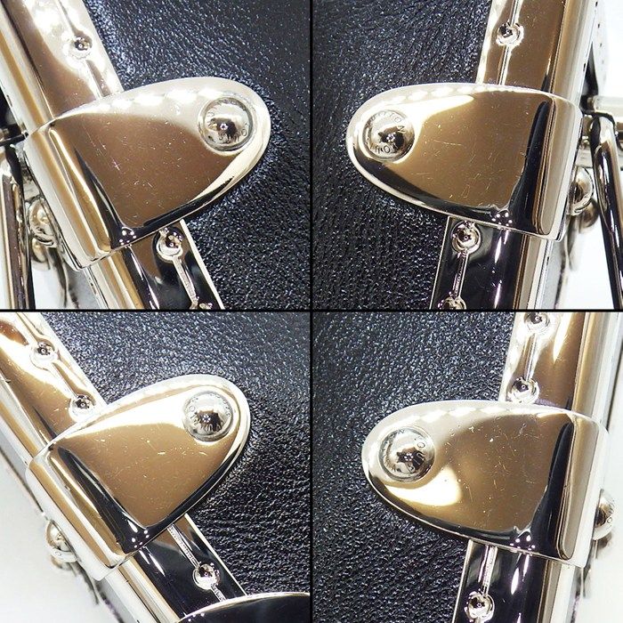 Louis Vuitton Shoulder Bag Slim Trunk Black Cuffleather Silver — view 8