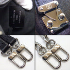 Louis Vuitton Shoulder Bag Slim Trunk Black Cuffleather Silver — view 6