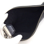 Louis Vuitton Shoulder Bag Slim Trunk Black Cuffleather Silver — view 5