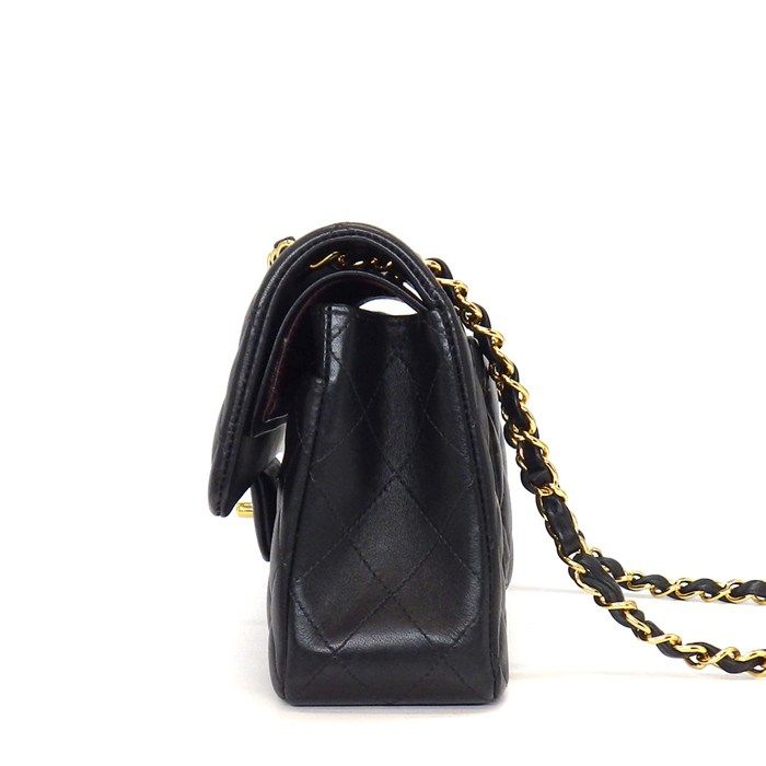 Chanel Shoulder Bag Quilted 23 Classic Small Onwards Black Lambskin — view 3