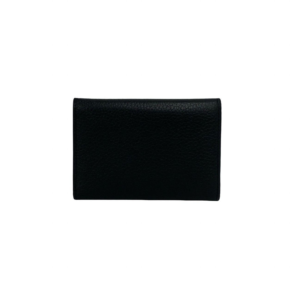 Louis Vuitton Portefeuille Capucines Compact Leather Trifold Wallet Black Pink — view 2