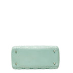Dior Cannage Lady Dior 2-Way Shoulder Bag Mint Green Patent Leather — view 3