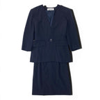 Dior Set Skirt Suit Color Jacket Tight 9 Navy — view 2
