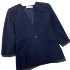 Dior Set Skirt Suit Color Jacket Tight 9 Navy — view 3