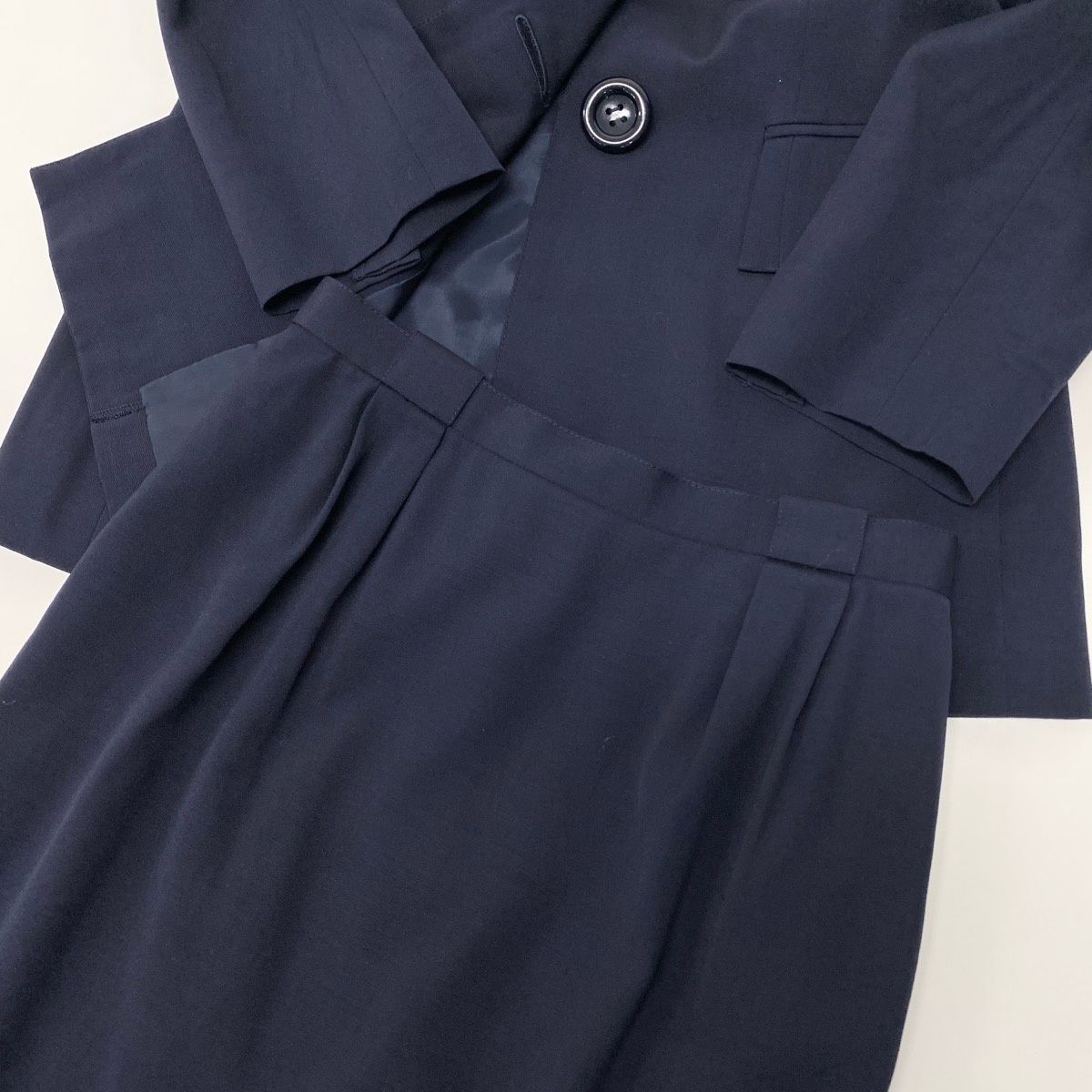 Dior Set Skirt Suit Color Jacket Tight 9 Navy — view 5