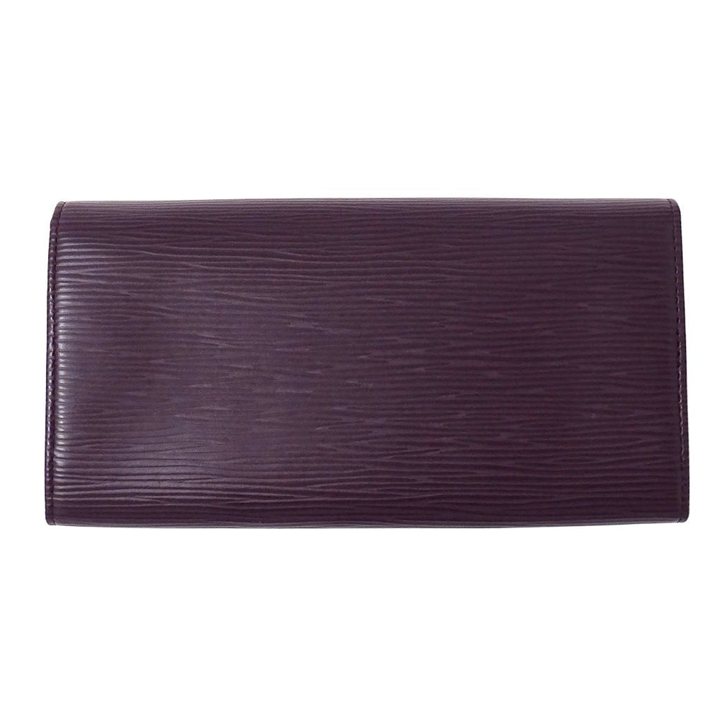 Louis Vuitton Wallet Epi Portefeuille Sarah Cassis Purple — view 2