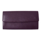 Louis Vuitton Wallet Epi Portefeuille Sarah Cassis Purple