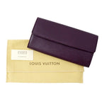 Louis Vuitton Wallet Epi Portefeuille Sarah Cassis Purple — view 6