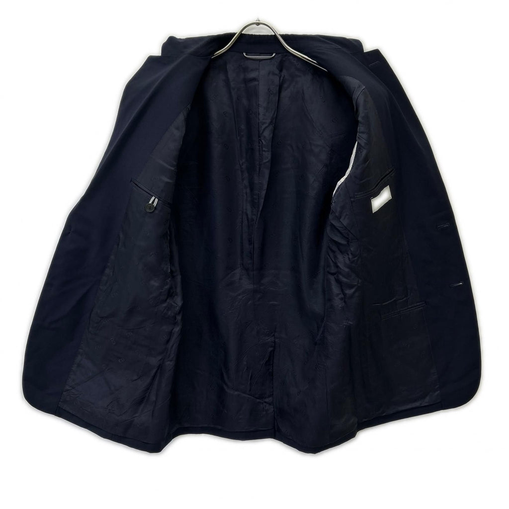 Dior Navy Arm Saddle Pocket Wool Mohair Tailored Jacket 48 — view 3