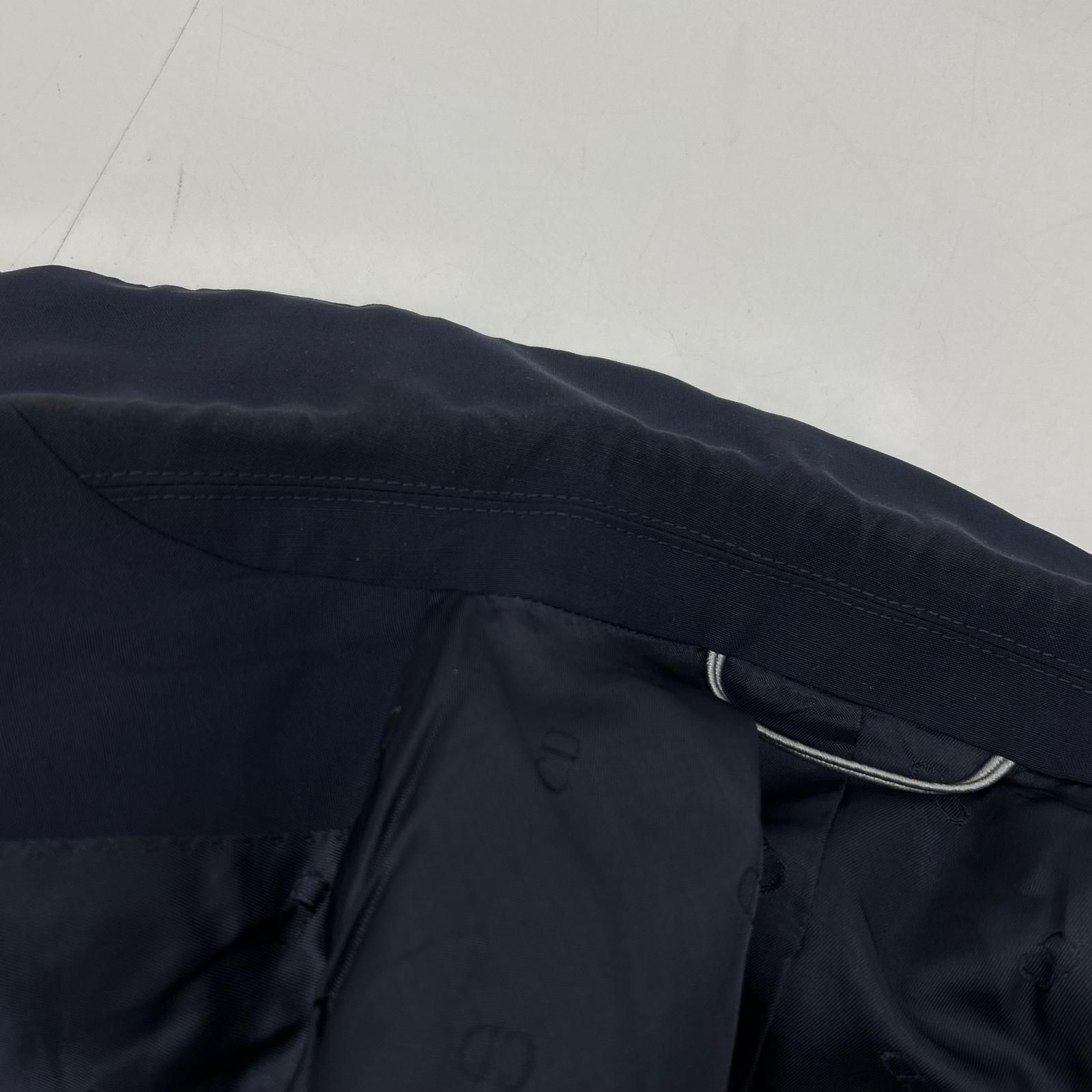 Dior Navy Arm Saddle Pocket Wool Mohair Tailored Jacket 48 — view 8