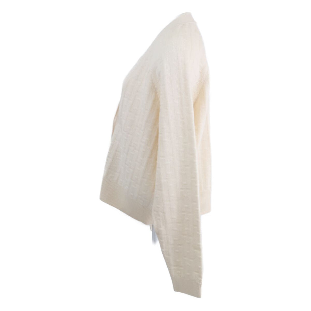 Hermes Series Button Jacquard Knit Cardigan 38 — view 2