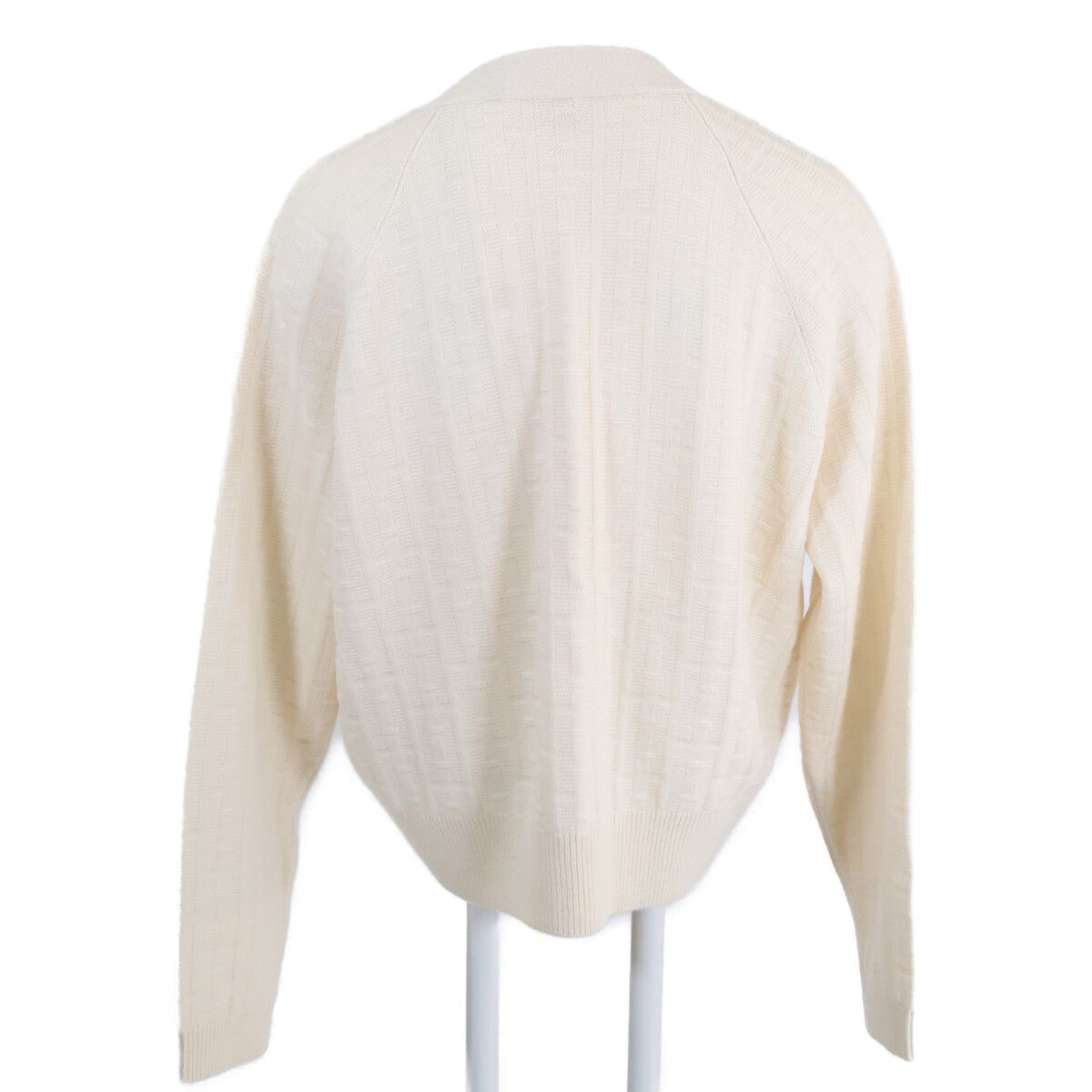 Hermes Series Button Jacquard Knit Cardigan 38 — view 3