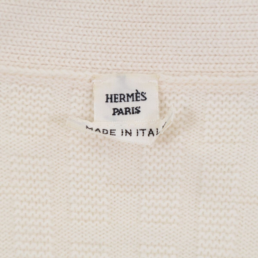 Hermes Series Button Jacquard Knit Cardigan 38 — view 5