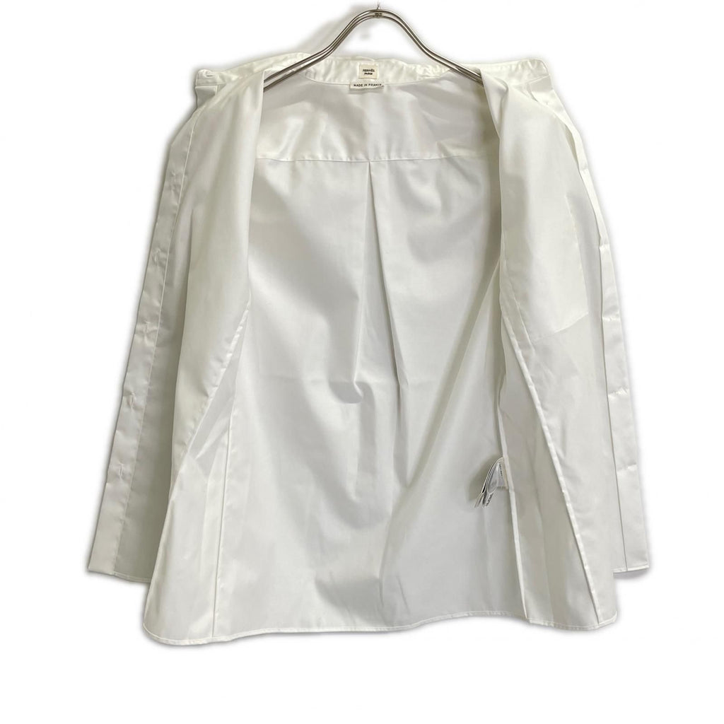 Hermes White Cotton Series Shell Button Shirt 34 — view 3