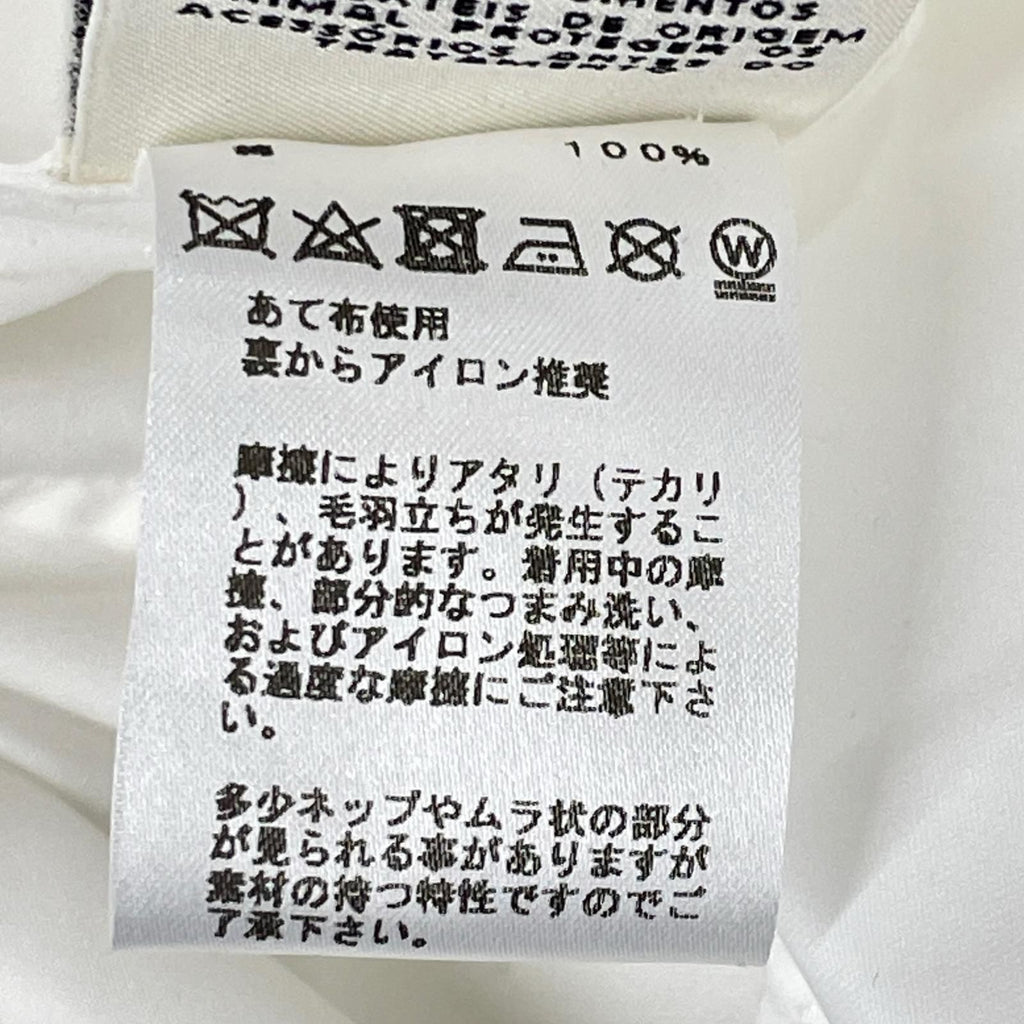 Hermes White Cotton Series Shell Button Shirt 34 — view 5
