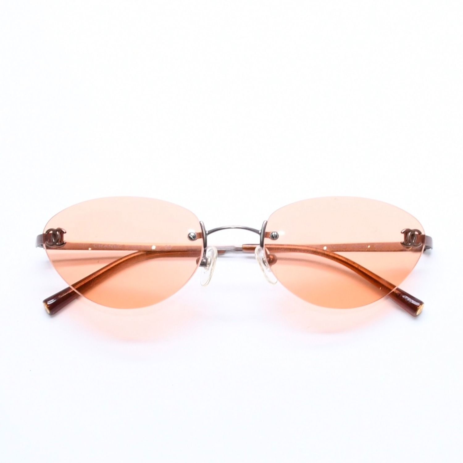 Chanel Sunglasses Eyewear CC Logo Orange Brown — view 2