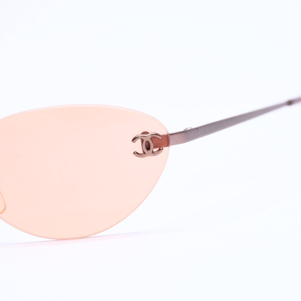 Chanel Sunglasses Eyewear CC Logo Orange Brown — view 7
