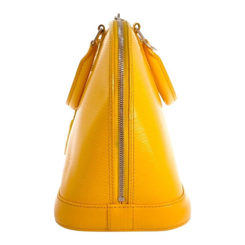 Louis Vuitton Alma PM Epi Handbag Citron Yellow Silver — view 4