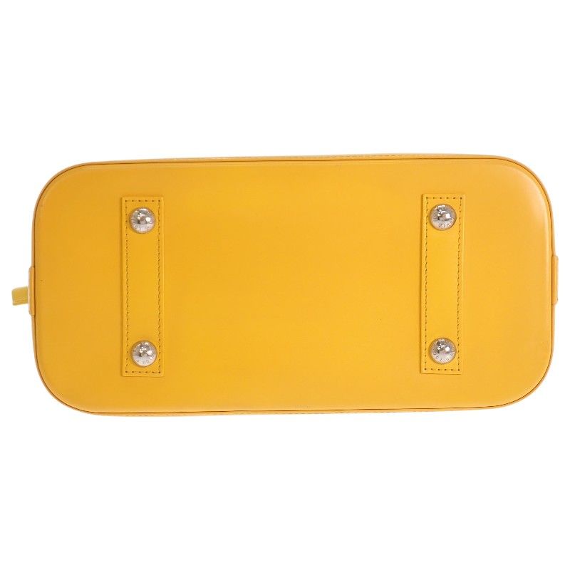 Louis Vuitton Alma PM Epi Handbag Citron Yellow Silver — view 6