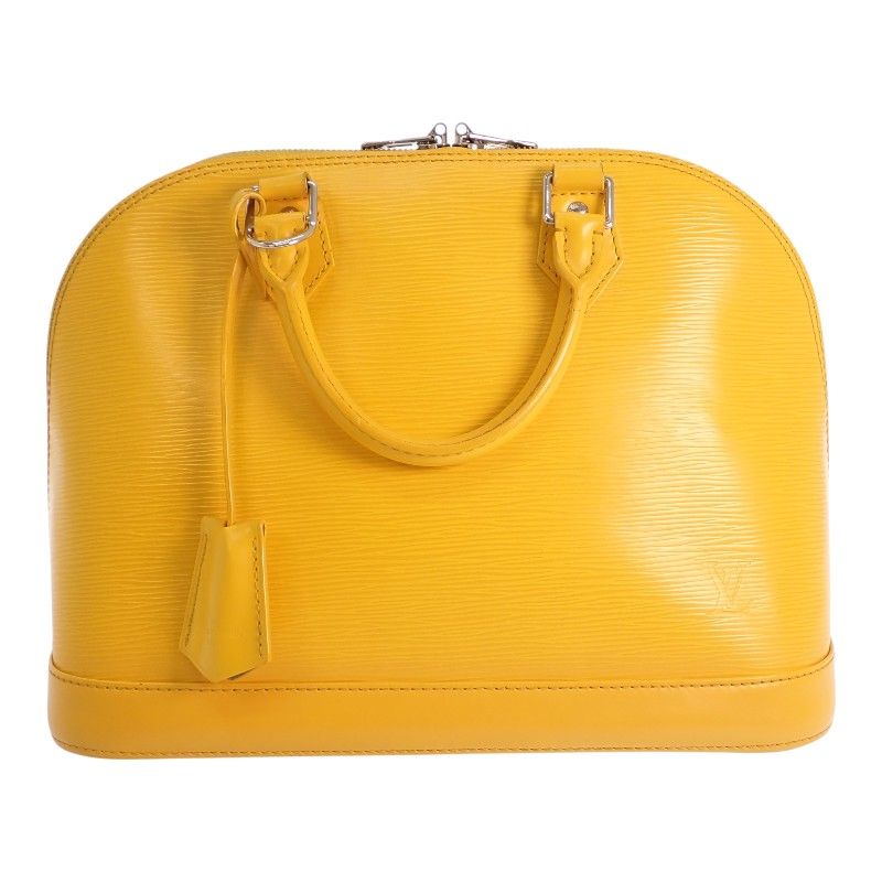 Louis Vuitton Alma PM Epi Handbag Citron Yellow Silver — view 2