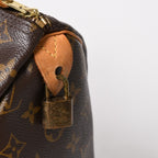 Louis Vuitton Speedy 30 Handbag Monogram Brown Gold — view 6