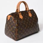 Louis Vuitton Speedy 30 Handbag Monogram Brown Gold — view 3