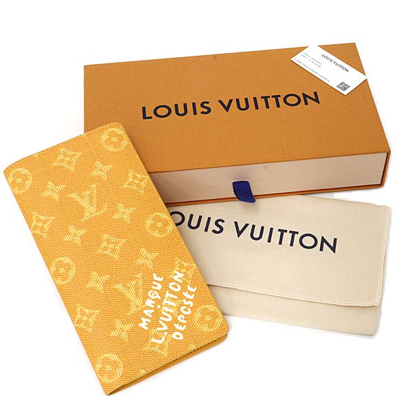 Louis Vuitton Portefeuille Brazza NM Wallet Monogram Heritage Canvas Yellow — view 2