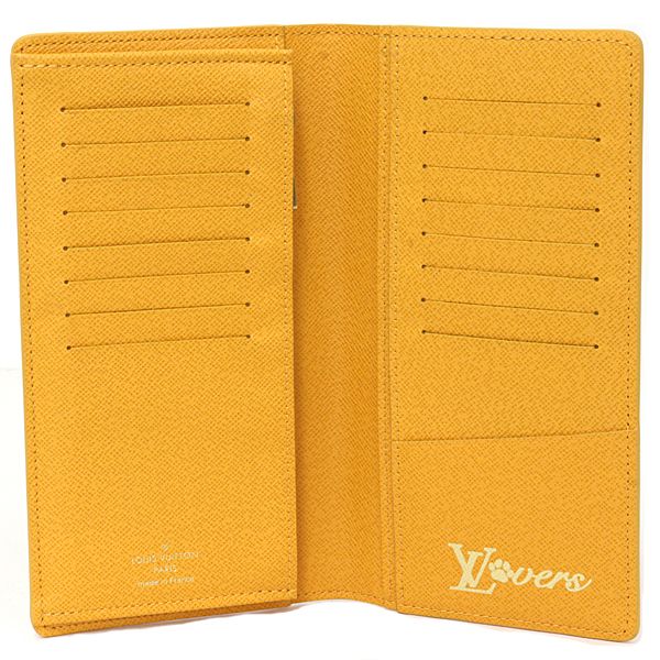 Louis Vuitton Portefeuille Brazza NM Wallet Monogram Heritage Canvas Yellow — view 4