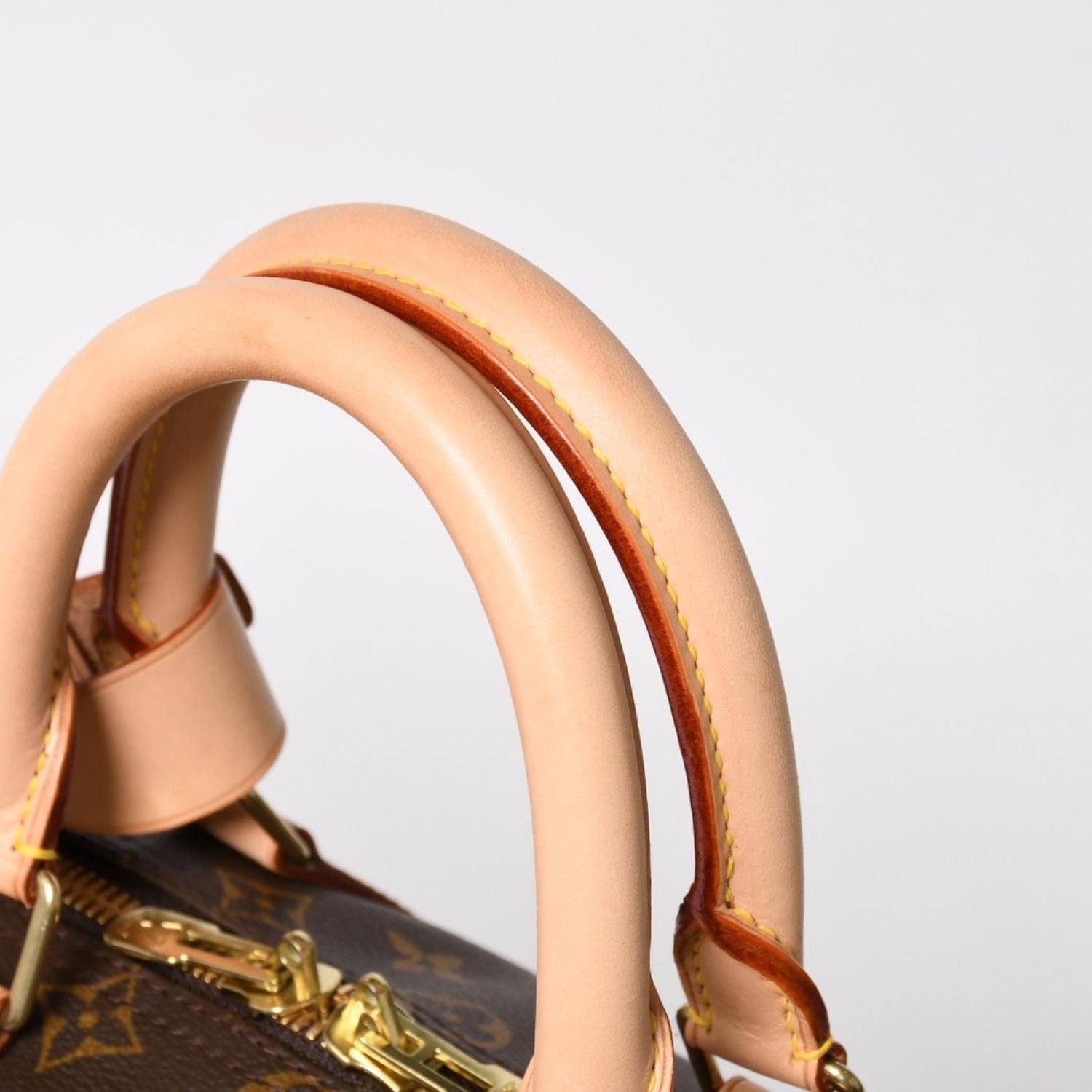 Louis Vuitton Monogram Keepall 45 Boston Bag Canvas Vachetta Leather Brown Gold — view 6