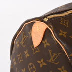 Louis Vuitton Monogram Keepall 45 Boston Bag Canvas Vachetta Leather Brown Gold — view 4