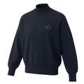 Dior Mock Neck Knit Sweater Logo Embroidery High Gee L Black Wool