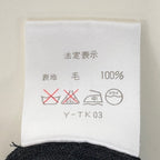 Dior Mock Neck Knit Sweater Logo Embroidery High Gee L Black Wool — view 7