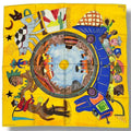 Louis Vuitton Silk Scarf Large le Voyage en Arizona Journey to Yellow