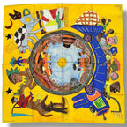 Louis Vuitton Silk Scarf Large le Voyage en Arizona Journey to Yellow