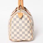 Louis Vuitton Handbag Speedy 25 Damier Azur White Navy — view 4
