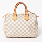 Louis Vuitton Handbag Speedy 25 Damier Azur White Navy — view 2