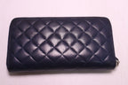 Chanel Quilted Lambskin Zip Around Wallet — view 2