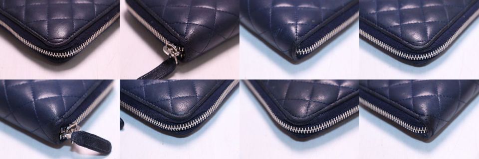 Chanel Quilted Lambskin Zip Around Wallet — view 7