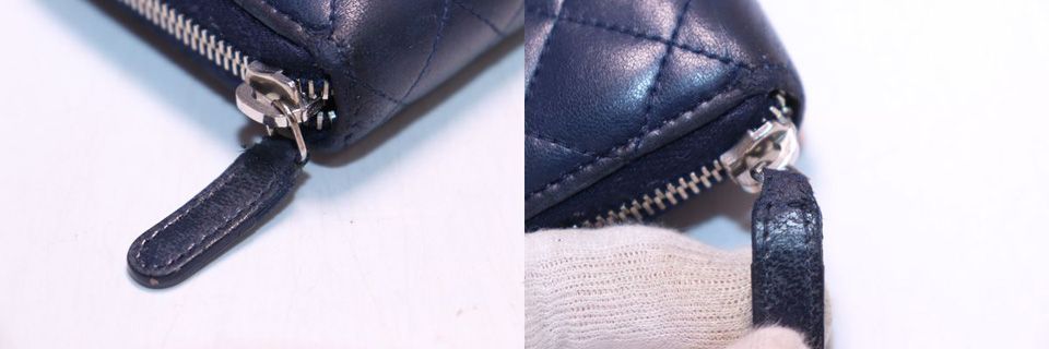 Chanel Quilted Lambskin Zip Around Wallet — view 8
