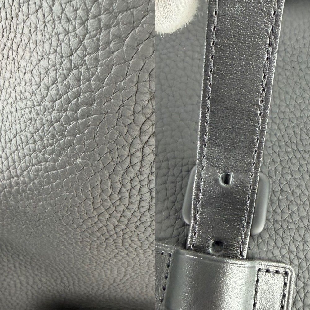 Louis Vuitton Backpack Christopher Slim Taurillon Leather Black Silver — view 7