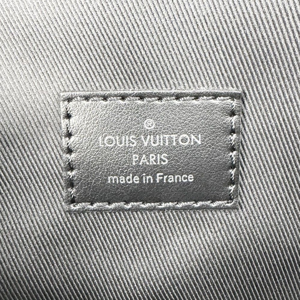 Louis Vuitton Backpack Christopher Slim Taurillon Leather Black Silver — view 5
