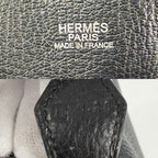 Hermes Handbag Bolide 31 Leather Black Silver — view 5
