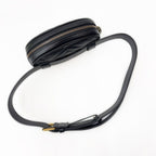 Gucci Waist Bag Belt Pouch Black Gold Clutch Leather GG Marmont — view 3