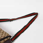 Gucci Web Strap Messenger Shoulder Bag GG Canvas Sherry Line Brown — view 7
