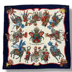 Hermes Scarf Silk Carre 90 les Fetes du Roi Soleil Celebration of the Sun King