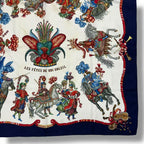 Hermes Scarf Silk Carre 90 les Fetes du Roi Soleil Celebration of the Sun King — view 5
