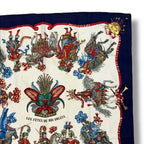 Hermes Scarf Silk Carre 90 les Fetes du Roi Soleil Celebration of the Sun King — view 3