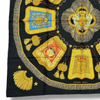 Hermes Scarf Silk Carre 90 Poste Et Cavalerie Saber Decorative Bag Black — view 4