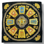 Hermes Scarf Silk Carre 90 Poste Et Cavalerie Saber Decorative Bag Black